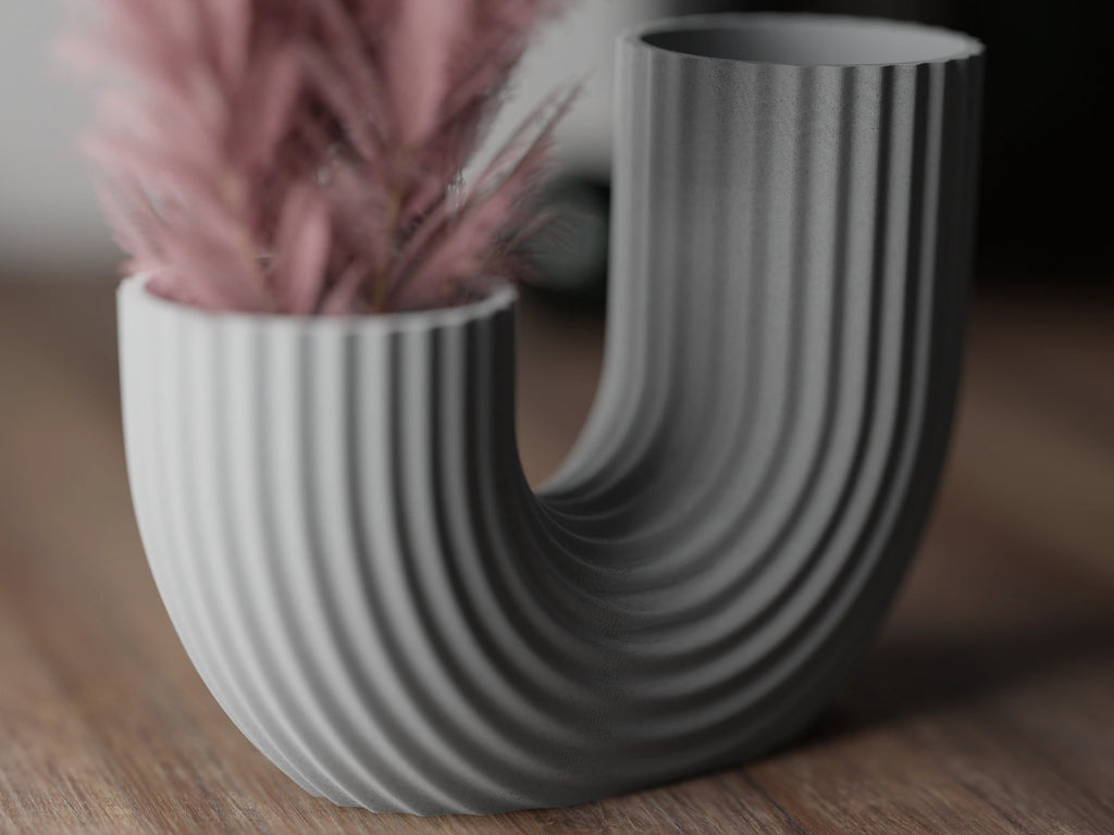 Modern minimalistic Vase U shaped