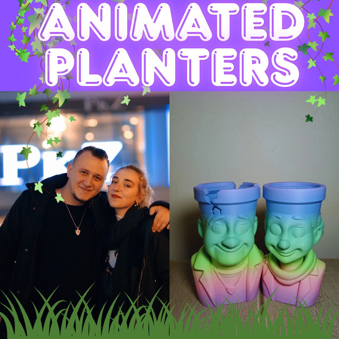 Animate Me Planter – Custom 3D Printed Character Plant Pot