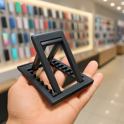 3D Printed Adjustable Phone Stand – Universal Holder for Desk, Bedside & Office